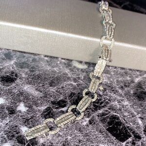 14 karat gold, white gold bracelet